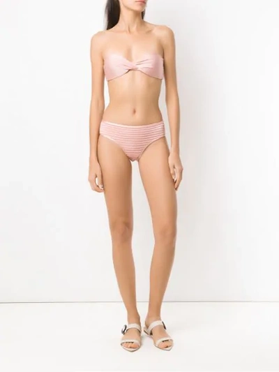 Shop Adriana Degreas Strapless Bikini Set In Pink