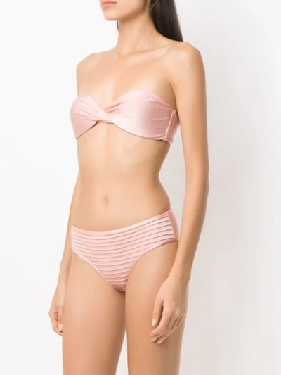 Shop Adriana Degreas Strapless Bikini Set In Pink