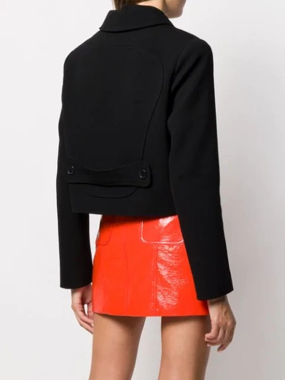 Shop Courrèges Fitted Buttoned Jacket In Black