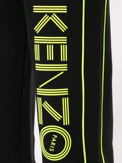 Shop Kenzo Logo Print Culottes In Black