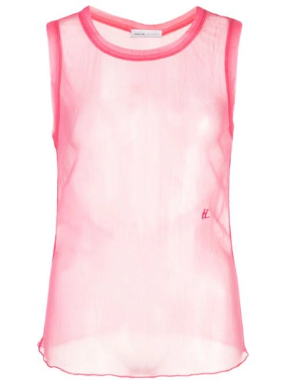 Shop Helmut Lang Sleeveless Tank Top In Pink