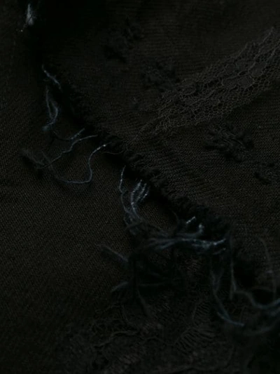 Shop Almaz Ripped Detail Jeans In Black