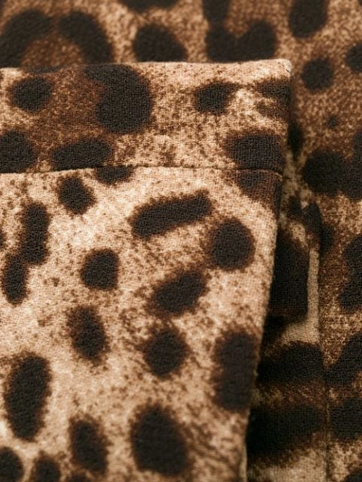 Shop Dolce & Gabbana A-line Leopard Print Skirt In Brown