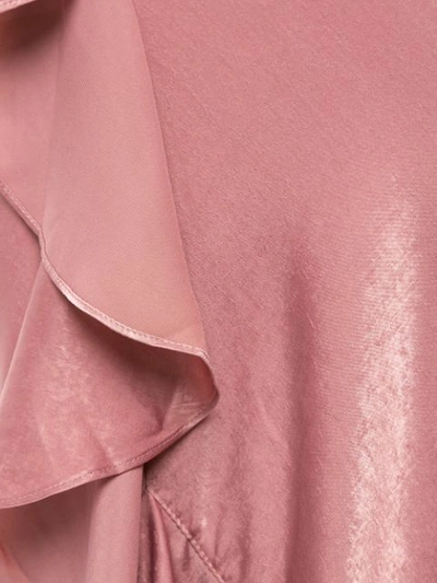 We Are Kindred Frenchie Bias Cut Ruffle Midi Skirt-pink In Pink