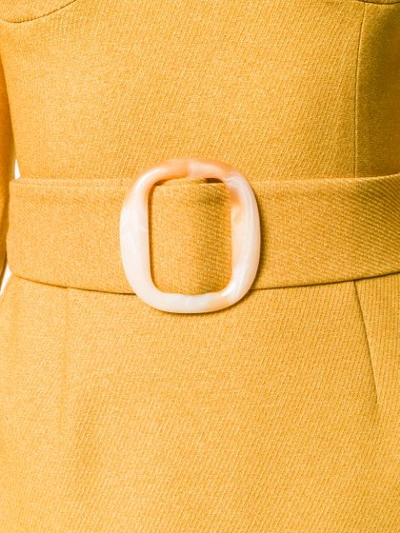 Shop Materiel Matériel Long Belted Dress - Yellow
