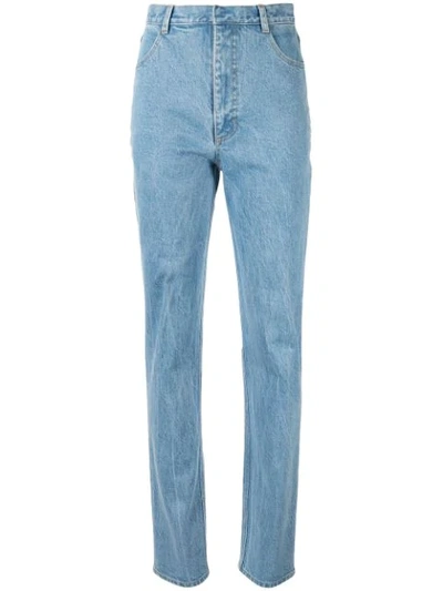 Shop Kseniaschnaider High-waist Mom Jeans In Blue