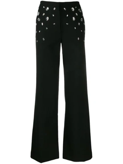 Christopher Kane Crystal-embellished Trousers In Black