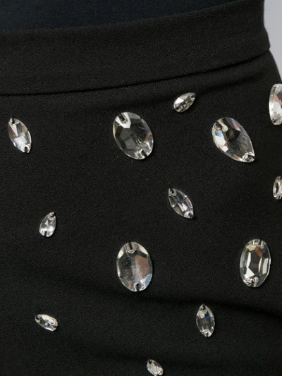 Shop Christopher Kane Crystal-embellished Trousers In Black