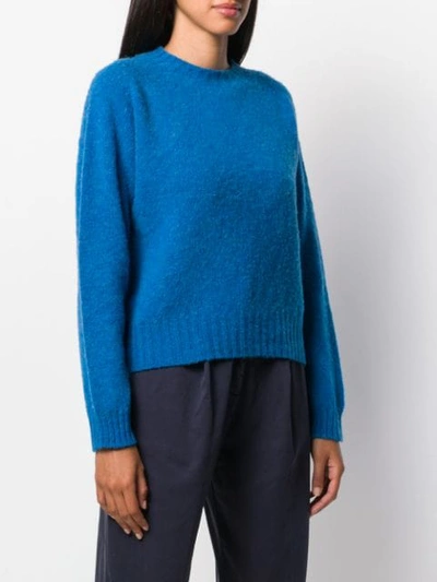 Shop Ymc You Must Create Oversized Jets Crew Jumper In Blue
