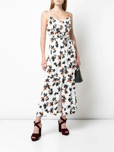 Shop Derek Lam Floral Maxi Dress In White