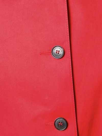 Shop Mackintosh Humbie Short Overcoat In Red