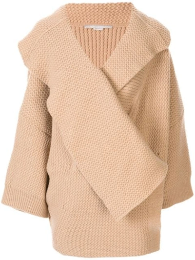 Shop Stella Mccartney Oversized Chunky Knit Cardi-coat In 2600 - Sand