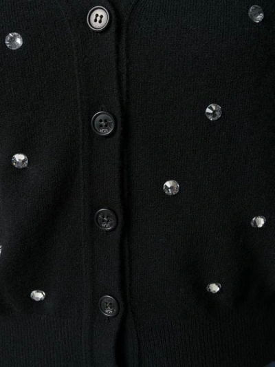 Shop N°21 Embellished V-neck Cardigan In Black