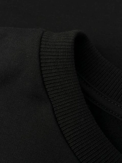 Shop Moschino Underbear Logo Sweater Dress In Black