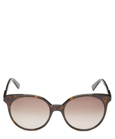 Shop Gucci Slim Round-frame Acetate Sunglasses In Brown