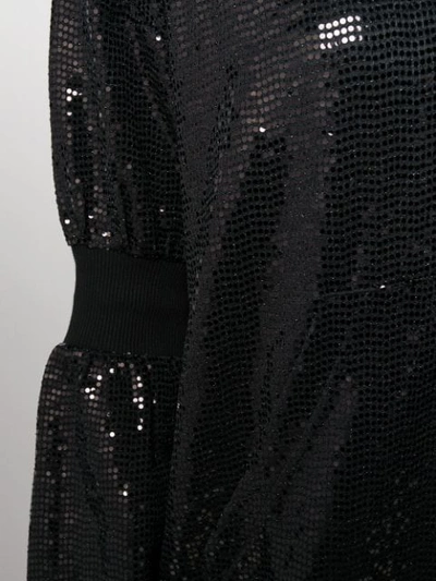 Shop Marcelo Burlon County Of Milan Sequin-embellished Hoodie In Black