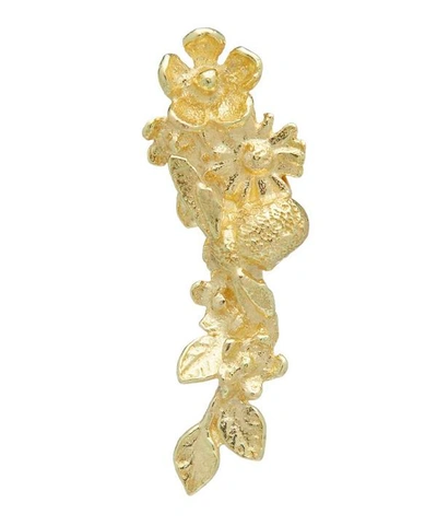 Shop Alex Monroe Gold Floral Curve Single Stud Earring