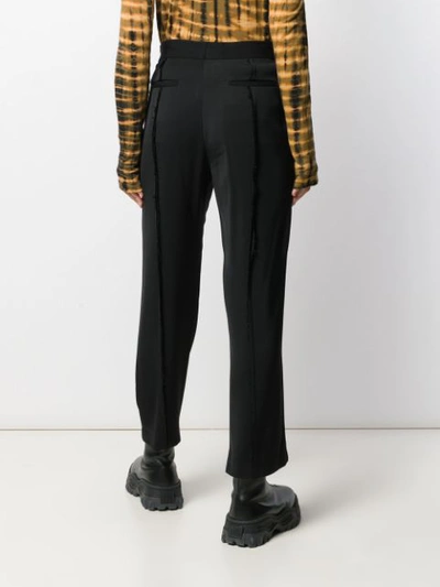 Shop Yang Li Straight-leg Trousers In Black