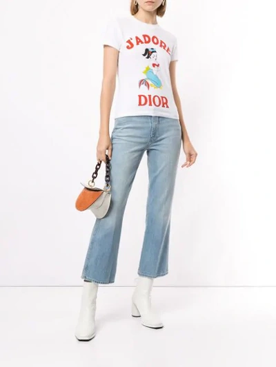 Pre-owned Dior J'adore  T-shirt In White