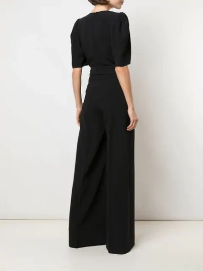 Shop Stella Mccartney Cady Wide-leg Jumpsuit In Black