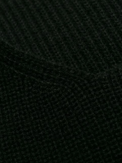 Shop Comme Des Garçons Comme Des Garçons Front Flap Knit Sweater In Black