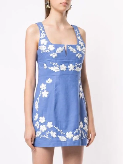 Shop Alice Mccall Pastime Paradise Mini Dress In Blue