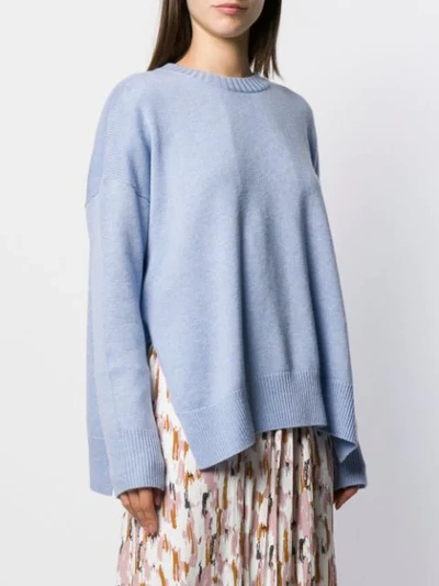 Shop Aeron Round Neck Jumper In Blue