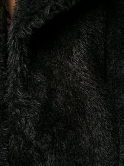 Shop Ainea Oversized Faux-fur Jacket In Black