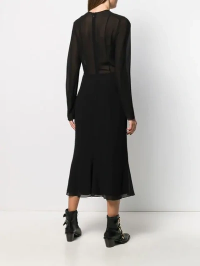 Shop Olivier Theyskens Structured Bust Dress In Black
