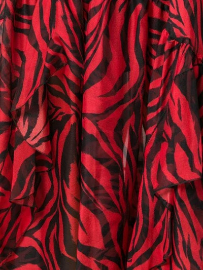 Shop Faith Connexion Zebra Print Maxi Dress In Red