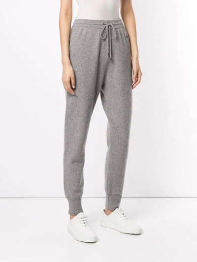 Shop Markus Lupfer Drawstring Track Trousers In Grey