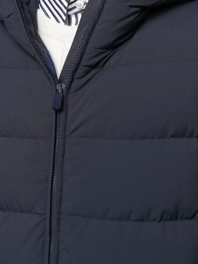 Shop Aspesi Quilted Puffer Jacket In Blue