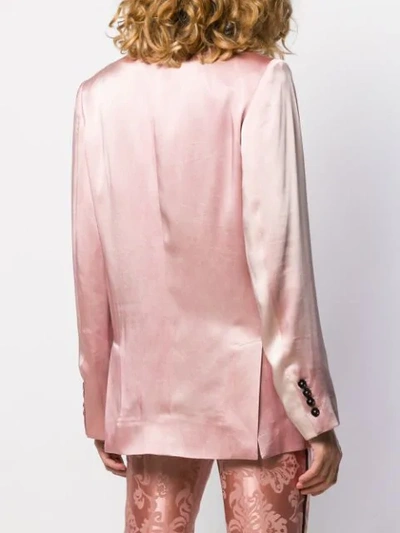 Shop Ann Demeulemeester Single Breasted Blazer In Pink