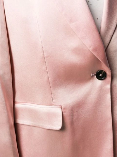 Shop Ann Demeulemeester Single Breasted Blazer In Pink