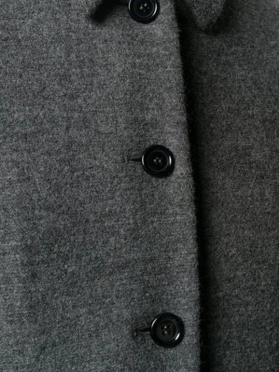 Shop Aspesi Single-breasted Coat In Grey
