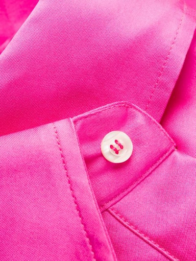Shop Matthew Adams Dolan Oversized Satin-twill Shirt In Pink
