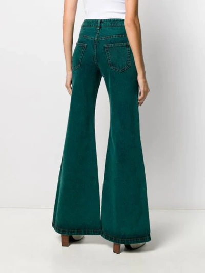 HIGH-RISE FLARED JEANS