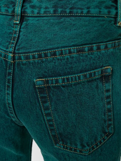 Shop Matthew Adams Dolan High-rise Flared Jeans In Green