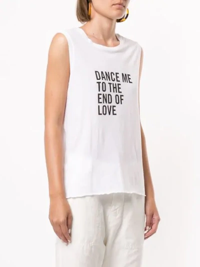 Shop Nili Lotan Dance Print Tank Top In White