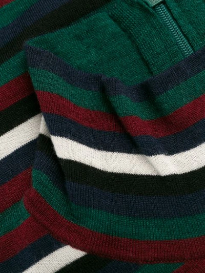 Shop Tory Burch Stripe Print Jumper In Green