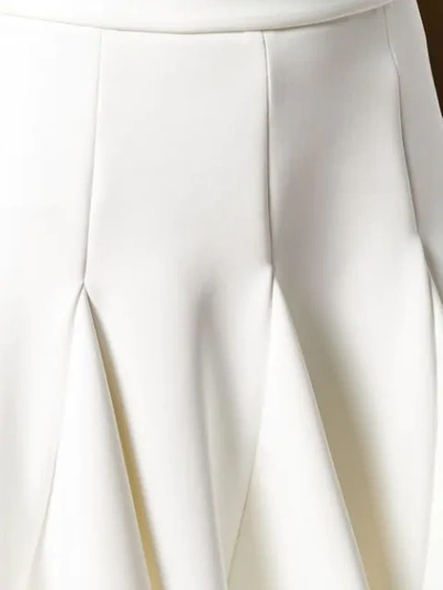 OFF-WHITE 高腰褶饰半身裙 - 白色