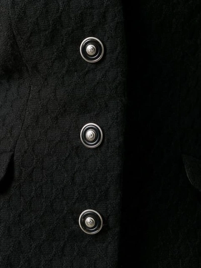 Pre-owned Versus 1990s Wave Knit Jacket In Black