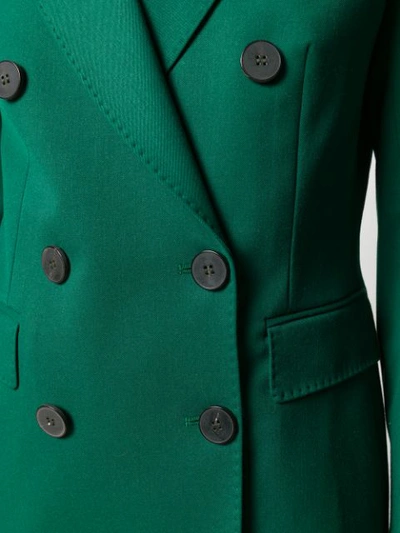 Shop Alberto Biani Slim-fit Double-breasted Blazer In Green