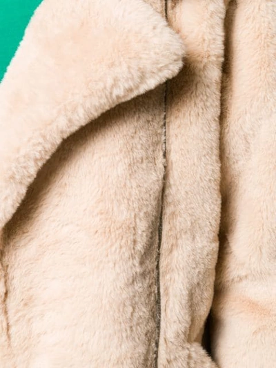 Shop Apparis Rose Faux Fur Jacket In Neutrals