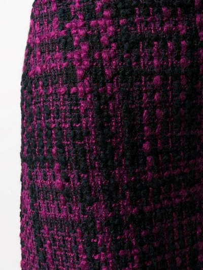 Shop Andamane Bertha Tweed Mini Skirt In Purple