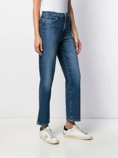 Shop J Brand Jules Cropped Denim Jeans In Blue