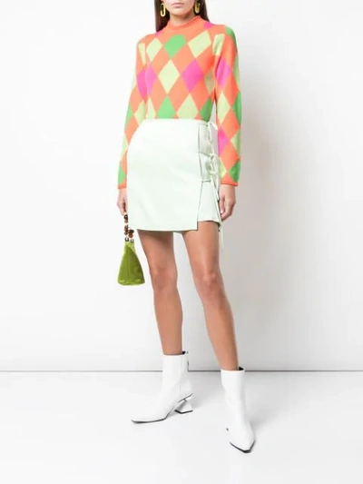 Opening Ceremony Patterned Mock Neck Pullover In Multicolour