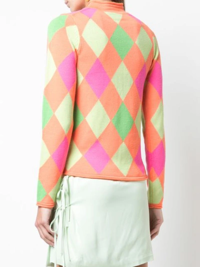 Opening Ceremony Patterned Mock Neck Pullover In Multicolour