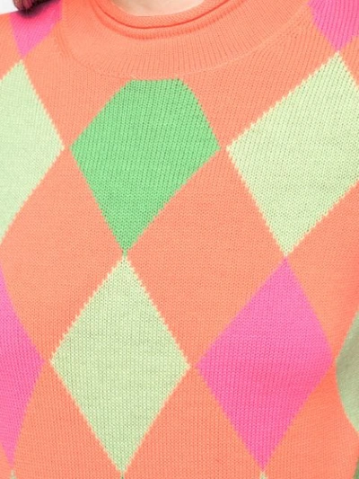 Opening Ceremony Patterned Mock Neck Pullover In Multicolour