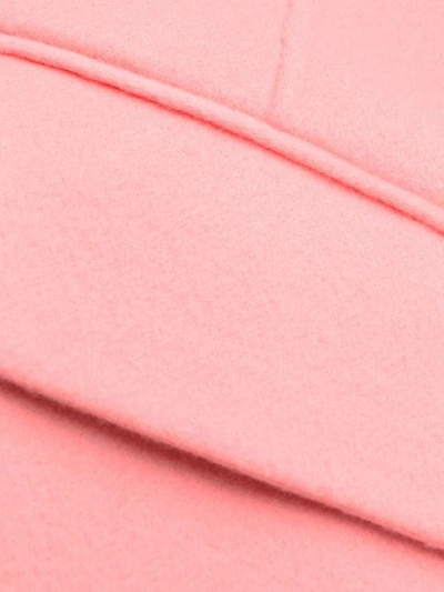 Shop Ermanno Scervino Single-breasted Peaked Lapels Coat In Pink